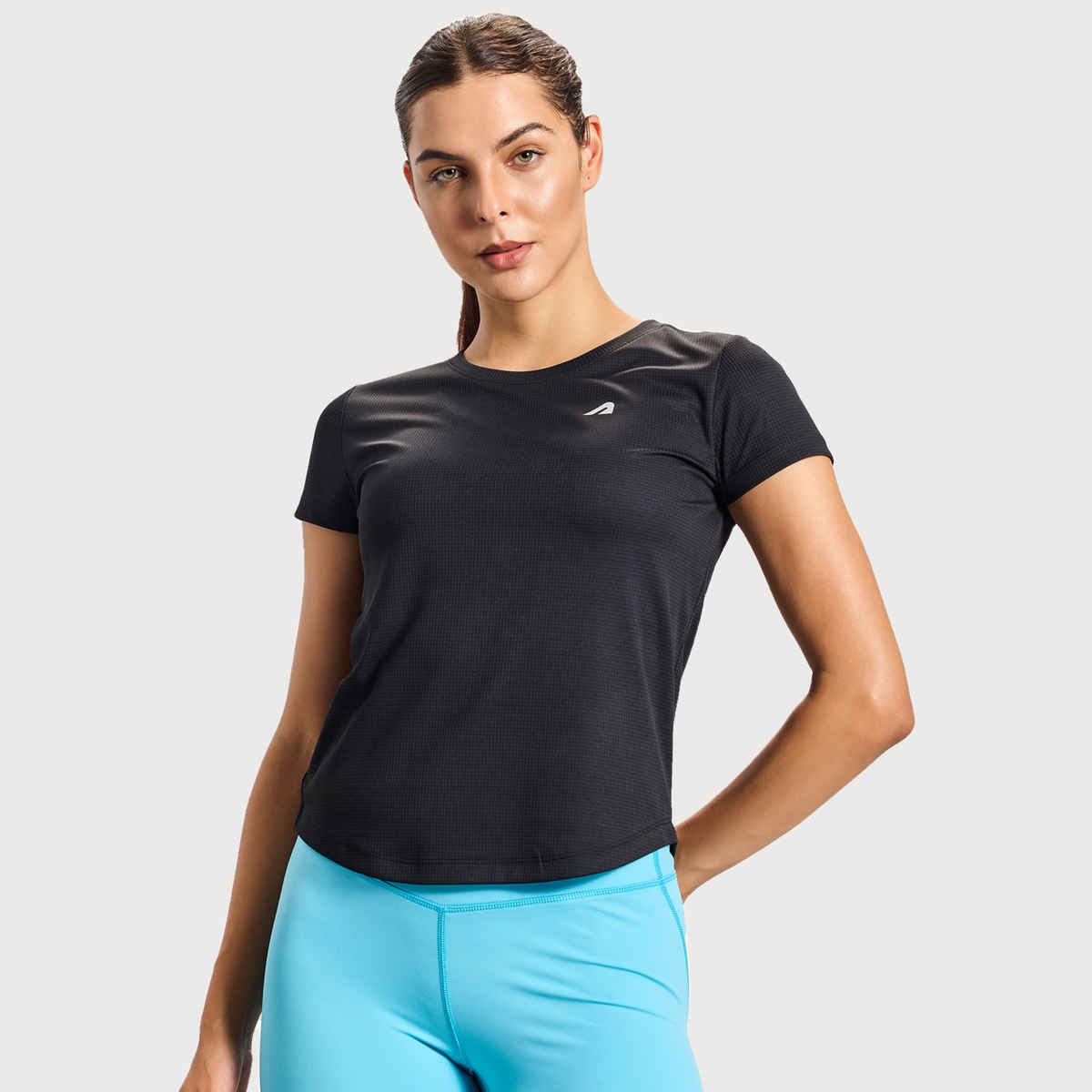 Boldfit Women's Sports T-shirt Quick Dry Fit Gym Casual Wear | Black - XXL