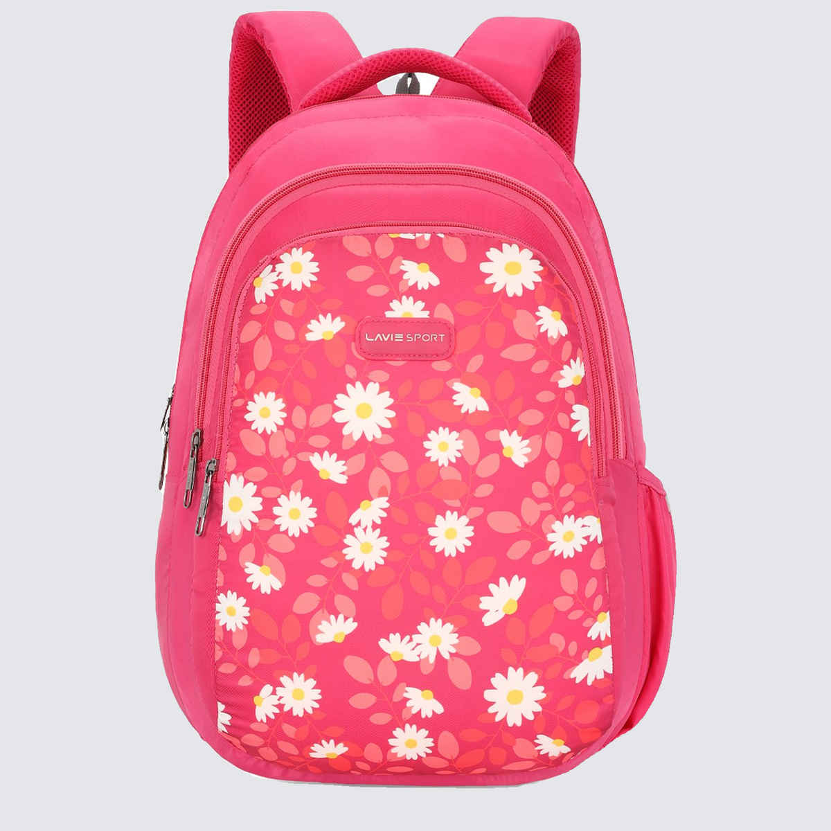 Lavie Sport Girl's Polyester 26 L Top Handle School Backpack | Magenta - 17 Inches