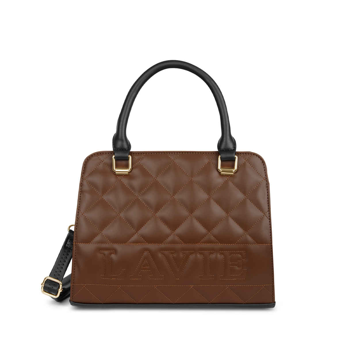 Lavie Womens Quilt Joanna Small Satchel Handbag D Tan