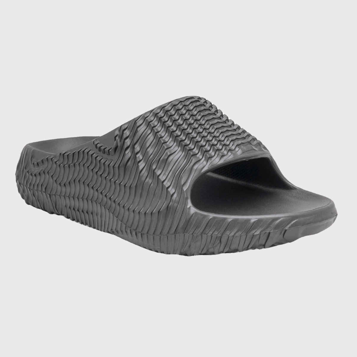 Red Tape Casual Sliders For Men | Relaxing Slip-On Support | Dark Grey | Size 9