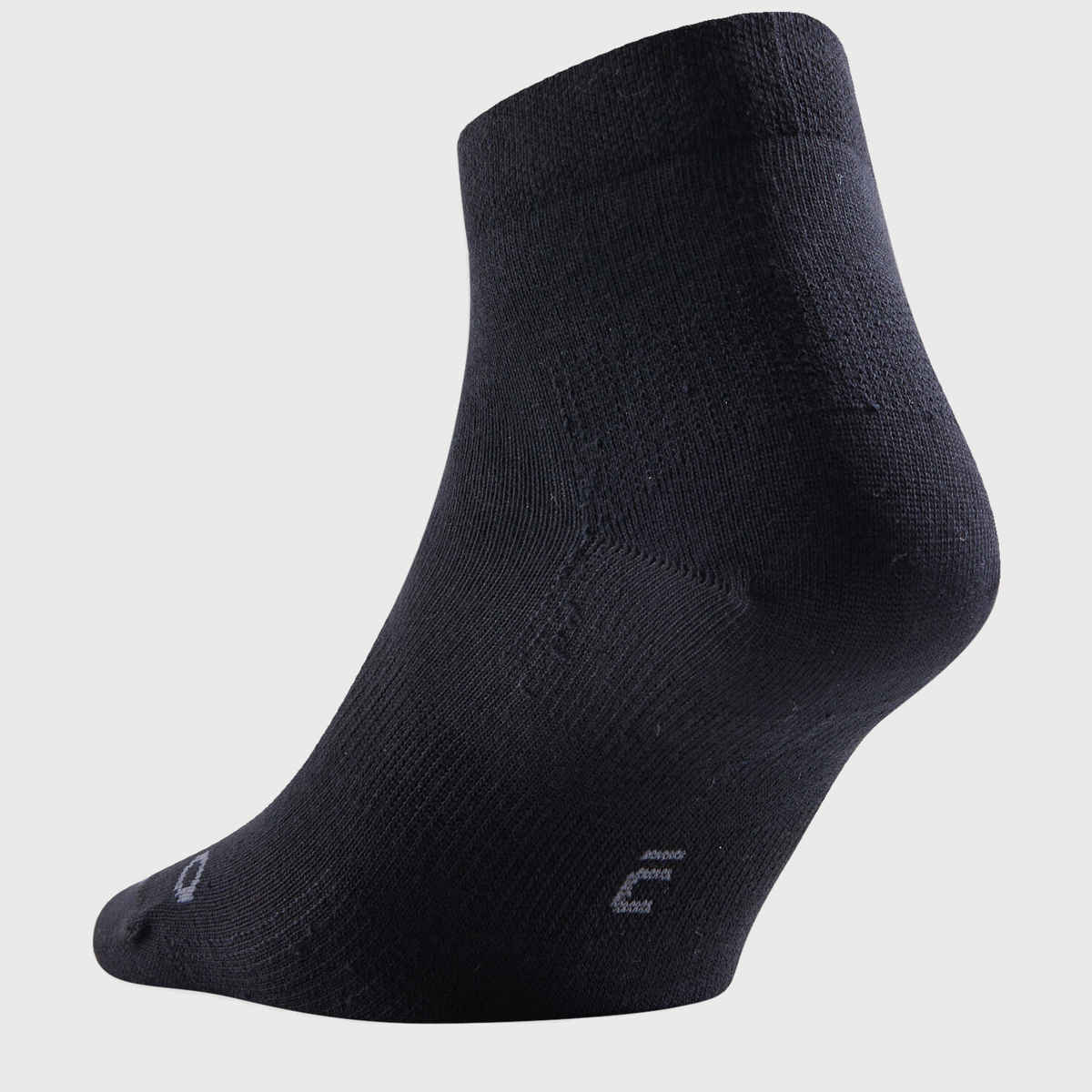 Decathlon | Artengo Women's Cotton Socks | Black - UK 8.5 - 11