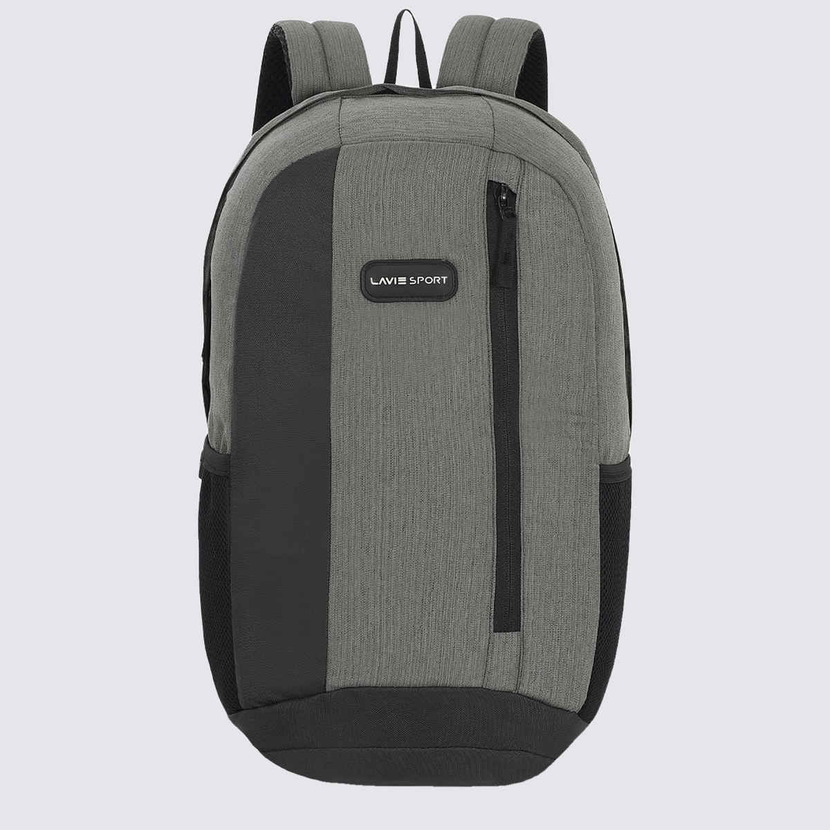 Lavie Sport 22L Edge Casual Backpack For Girls And Boys|Men & Women (Grey)