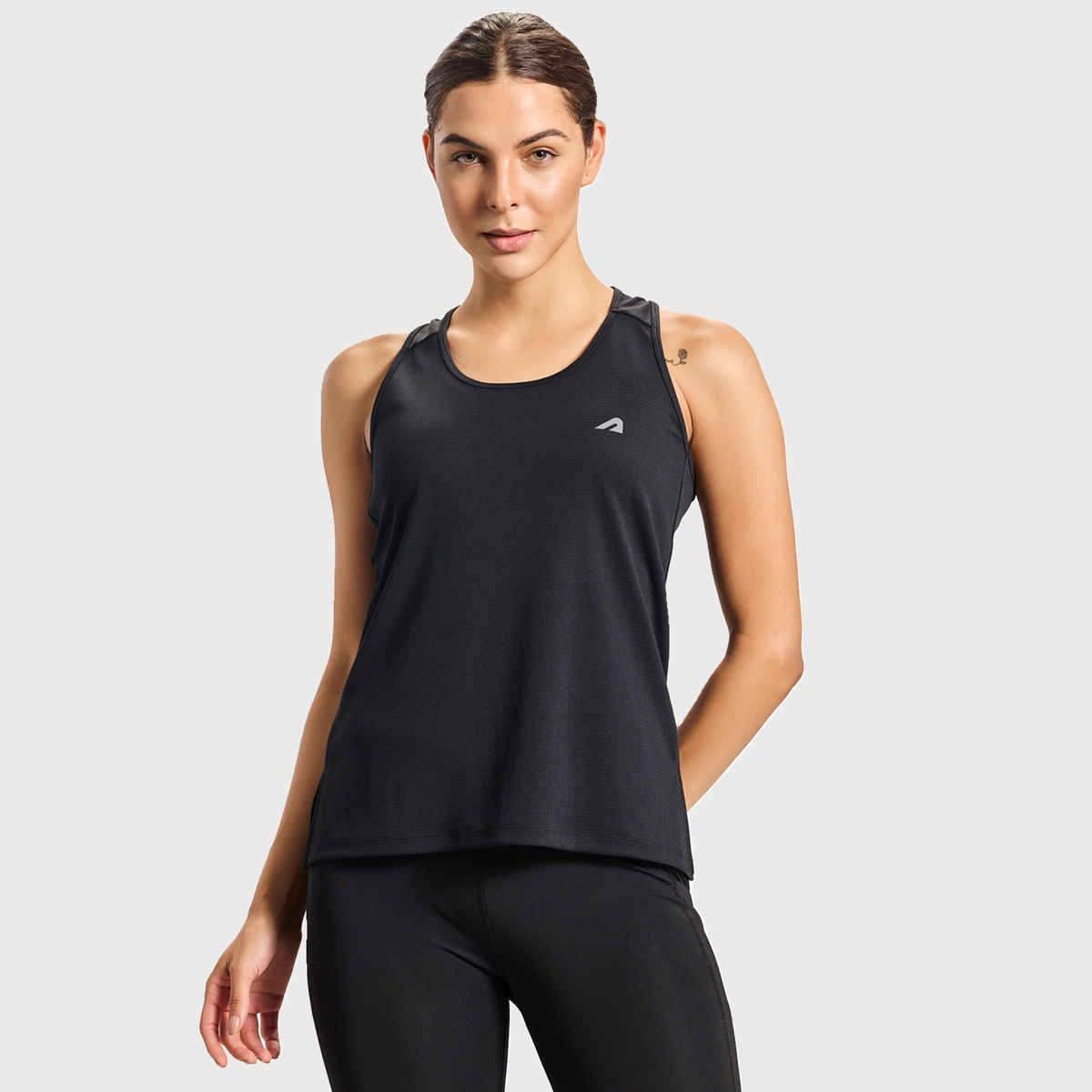 Boldfit Women's Sports Vest Sleeveless Gym Running Lightweight | Black - L
