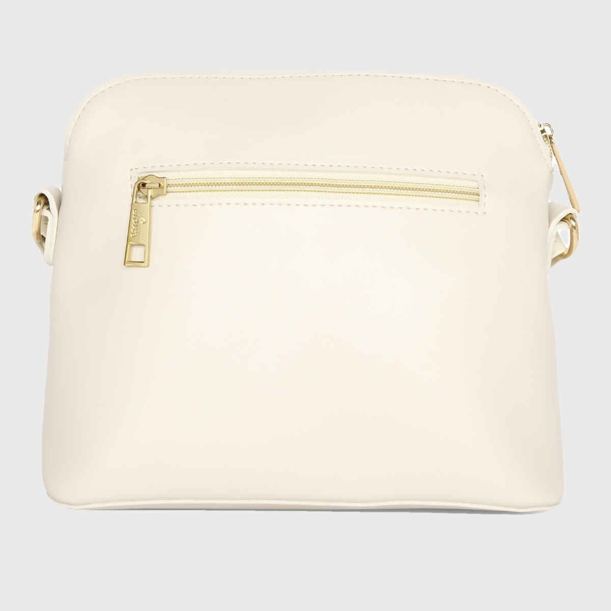 Lavie Women's Stich Miami Vertical Cross Body Sling Bag | Ladies Purse Handbag | Off White