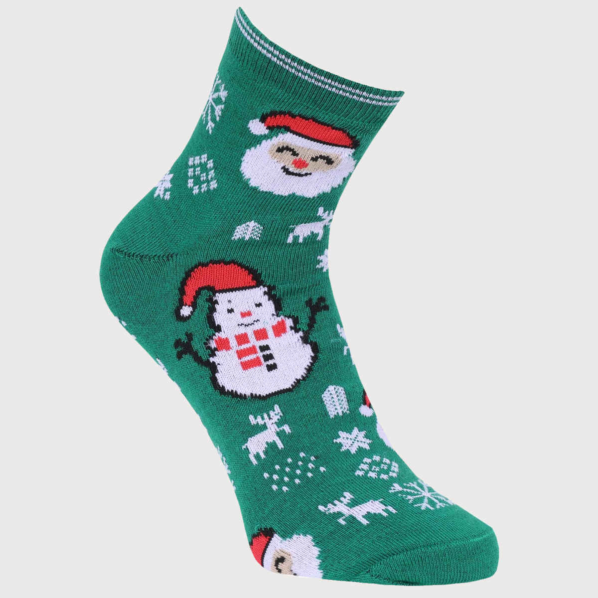 Beyond Unisex Combed Cotton Ankle Socks | Green - Free Size