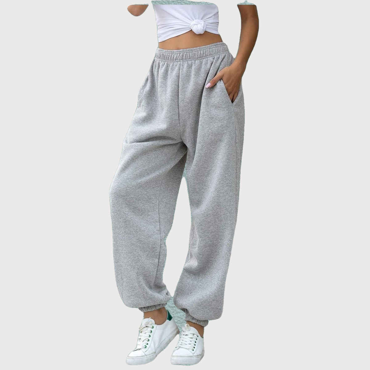Q-rious Women's EasyFlow Relaxed Joggers | PLAZ-CARGO | Grey - 30