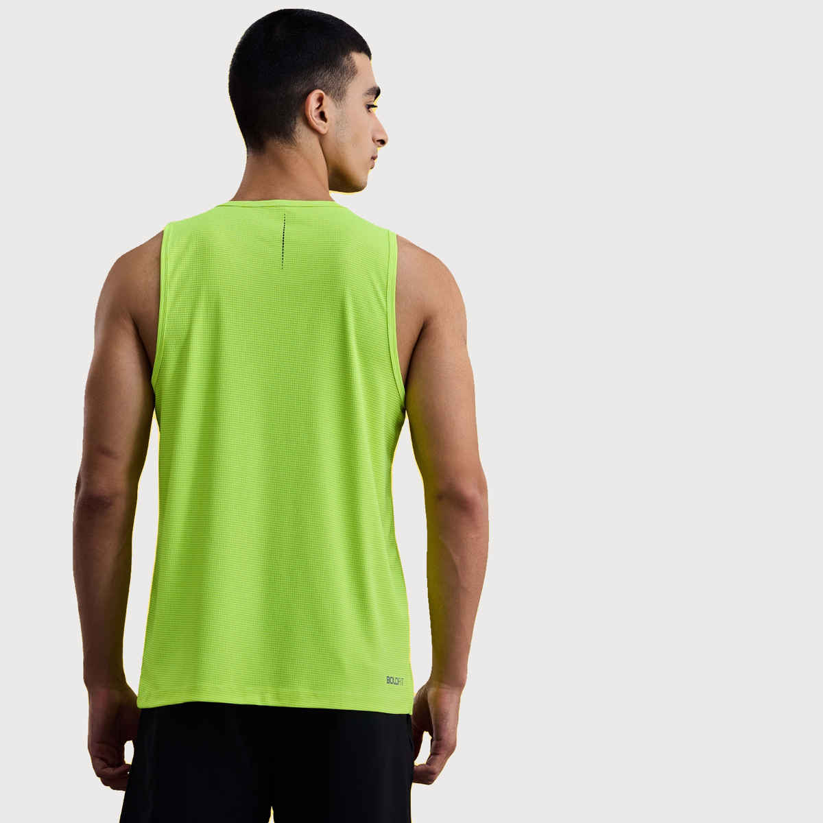 Boldfit Men's Vest Breathable Sando for GymRunning Baniyan | Green - XL