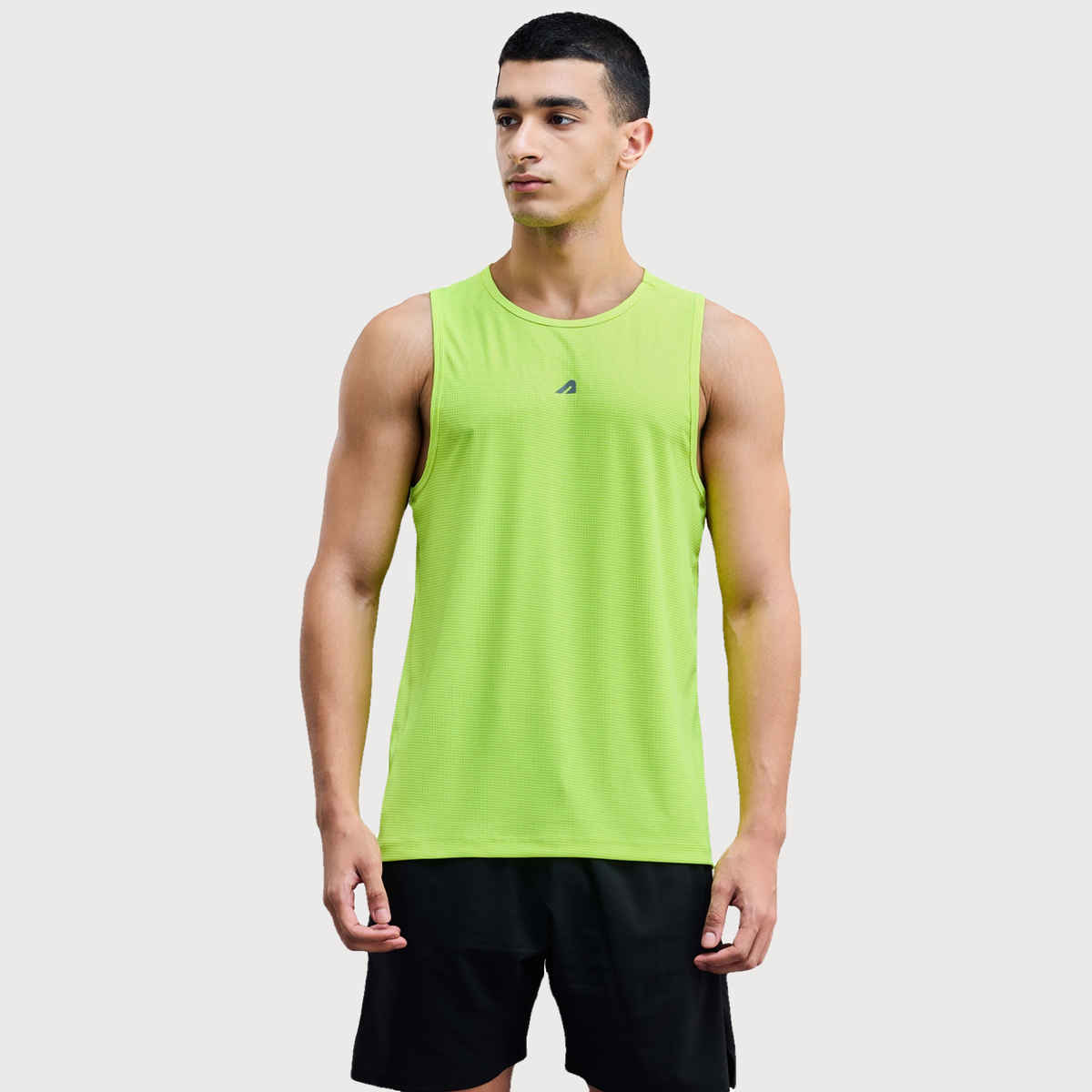 Boldfit Men's Vest Breathable Sando for GymRunning Baniyan | Green - XL
