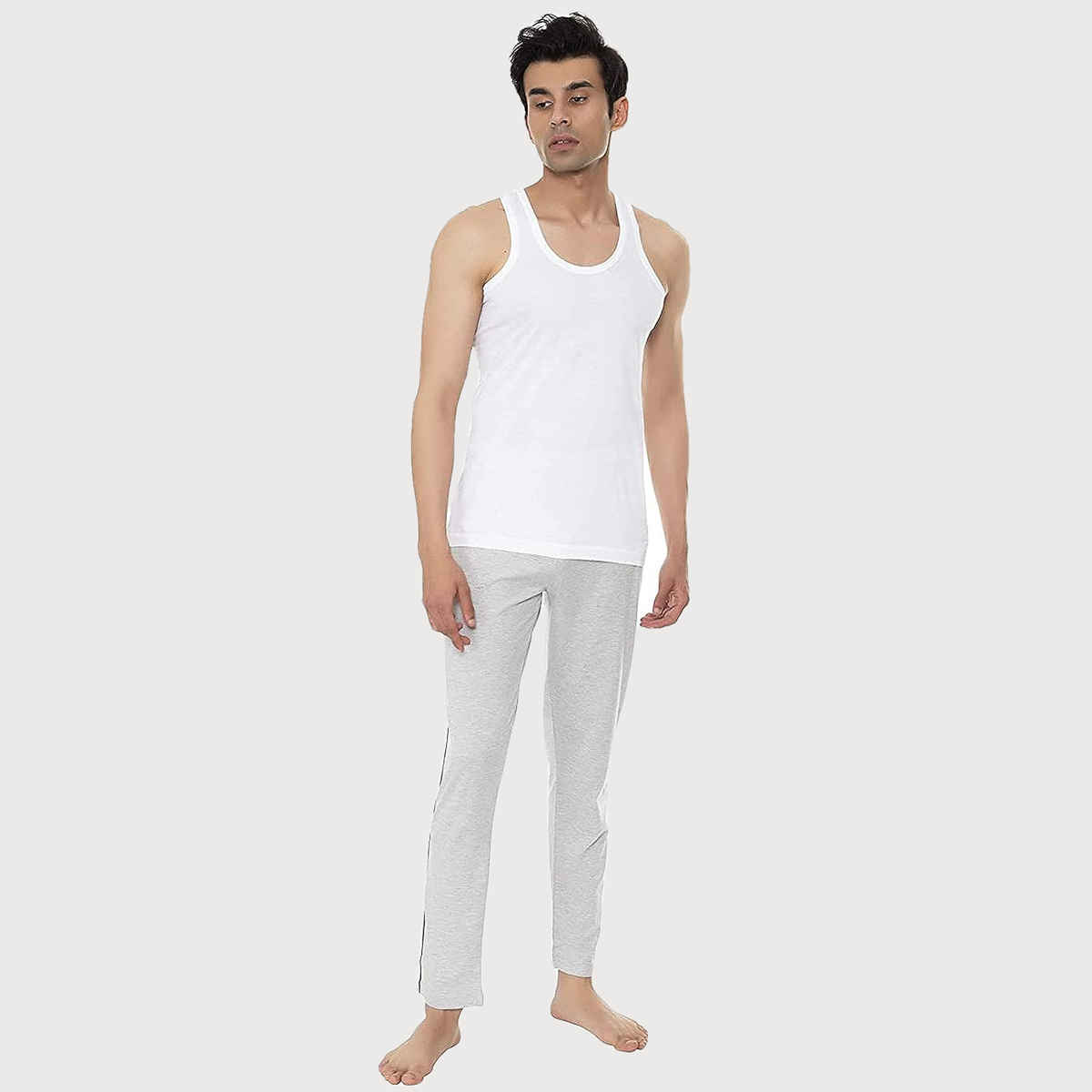 Amul Comfy Men's Vest | White - 85
