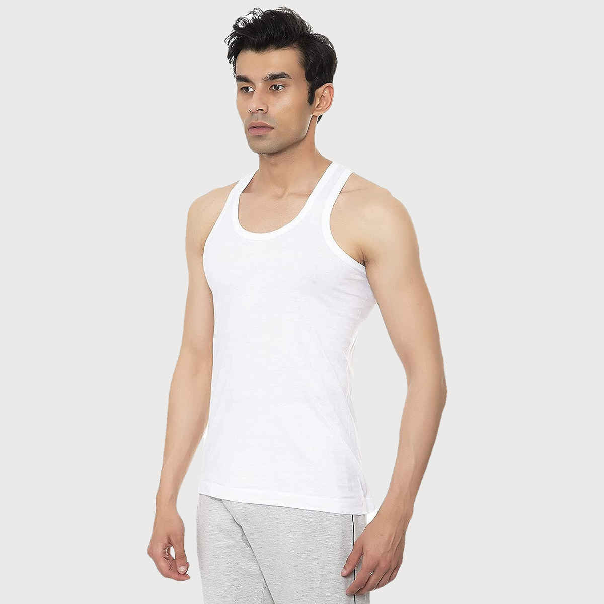 Amul Comfy Men's Vest | White - 90