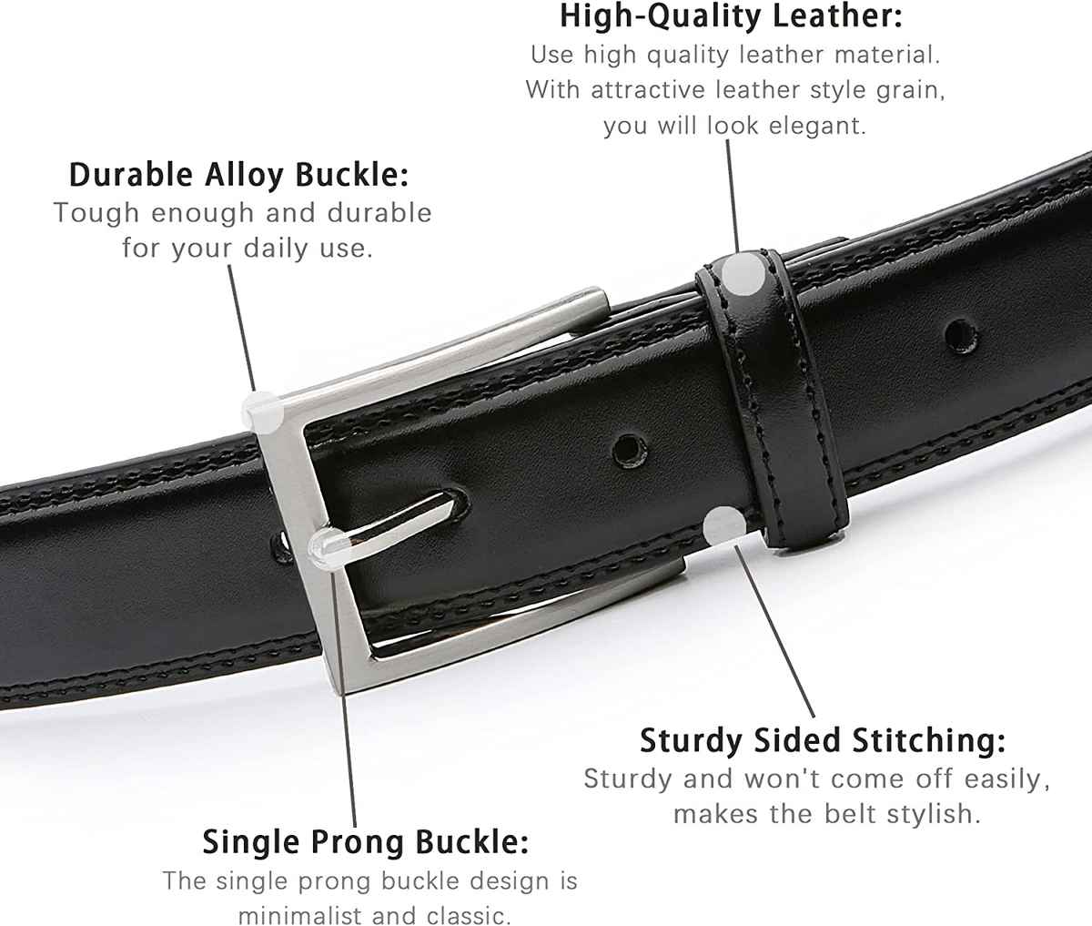 URBAN ALFAMI Men's Leather Belt & Wallet Combo | Fits up to 40 Waist