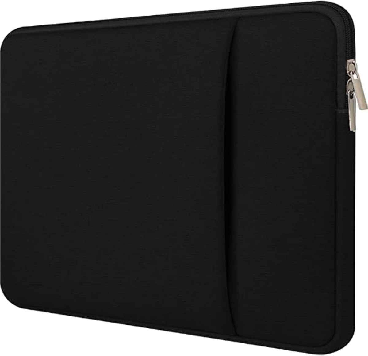 Dyazo Shockproof Neoprene Laptop Sleeve with Pocket | 15.6 Inch | Black
