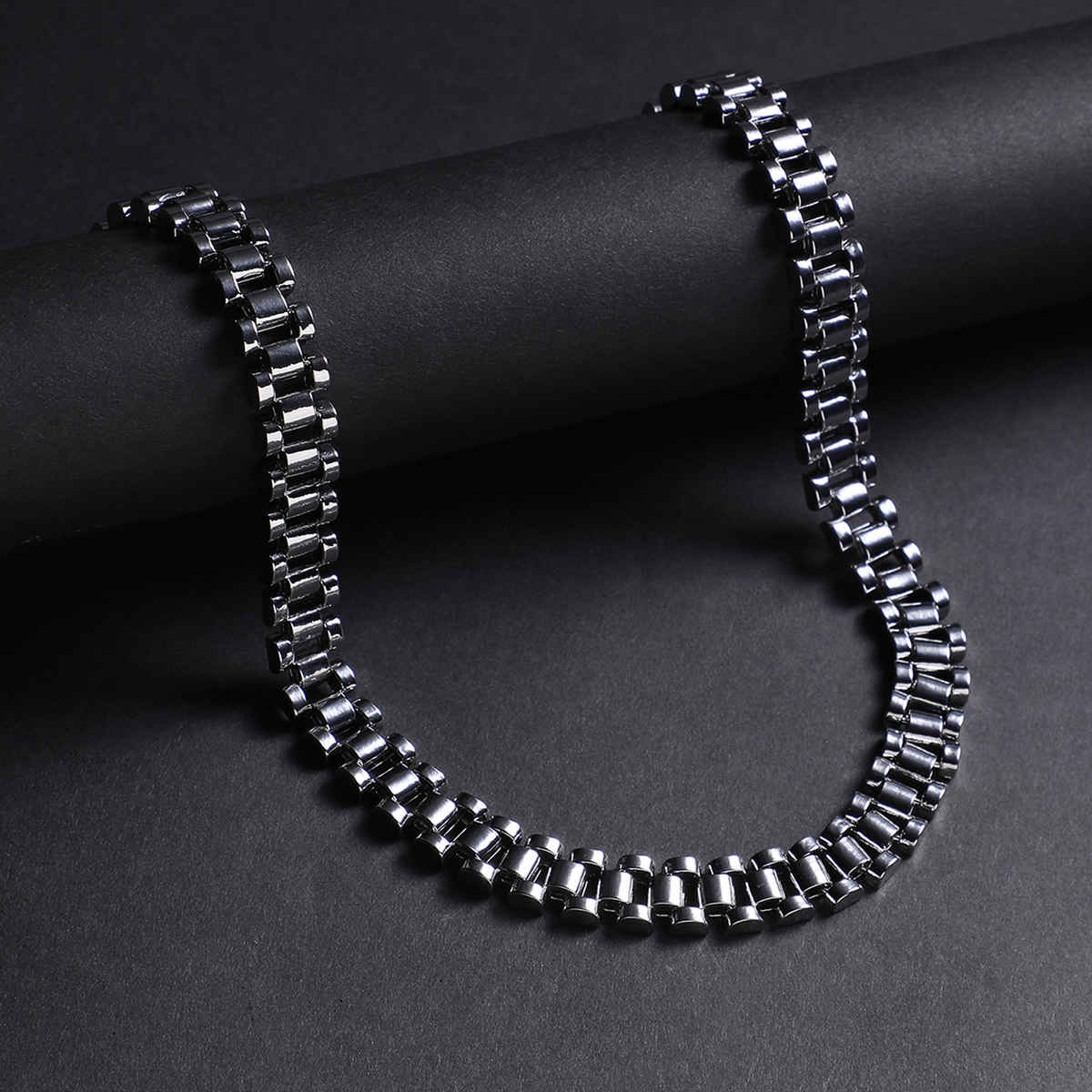 French Accent Silver-Plated Statement Chain