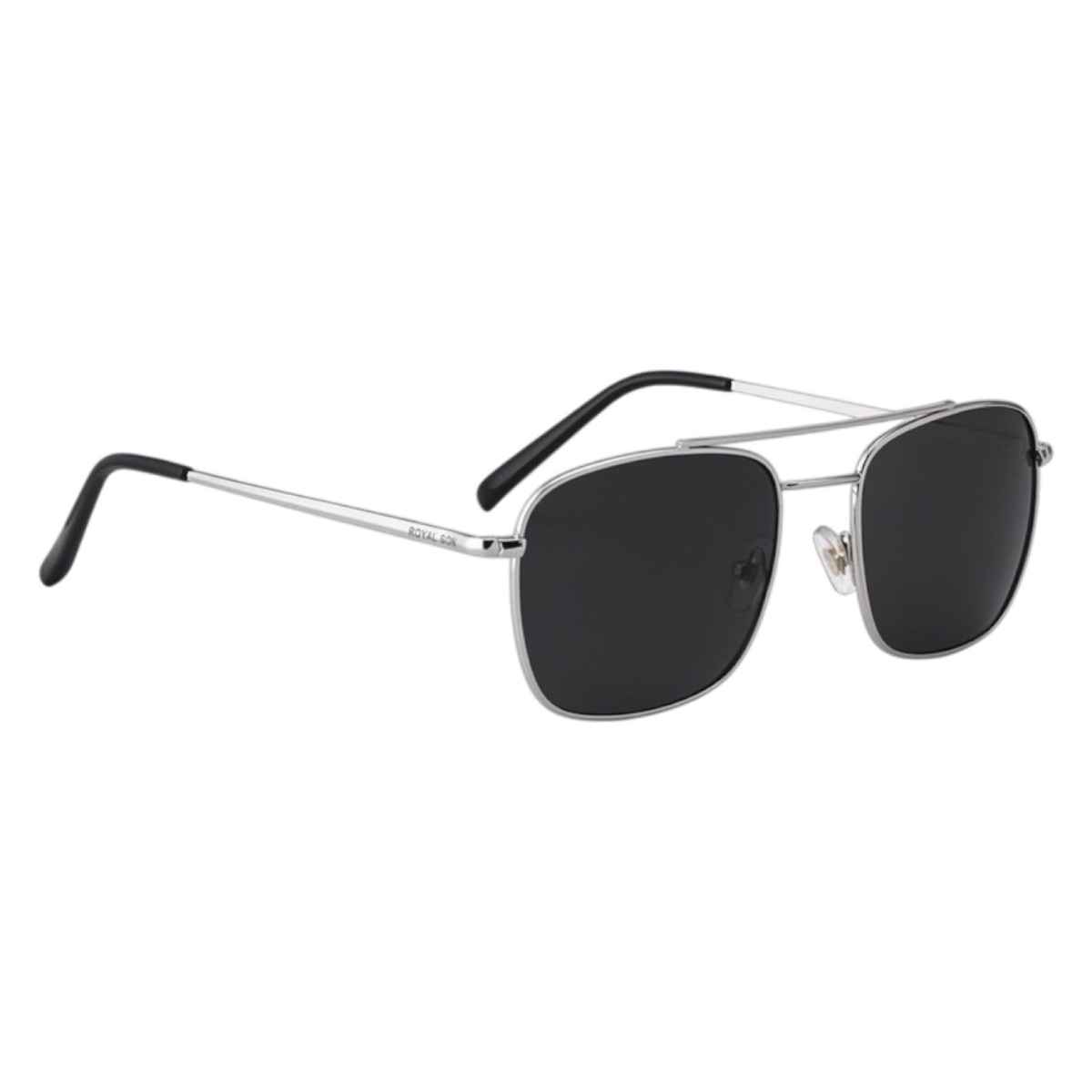 Royal Son Unisex Metal Square Sunglasses with UV Protection - RS0038AV