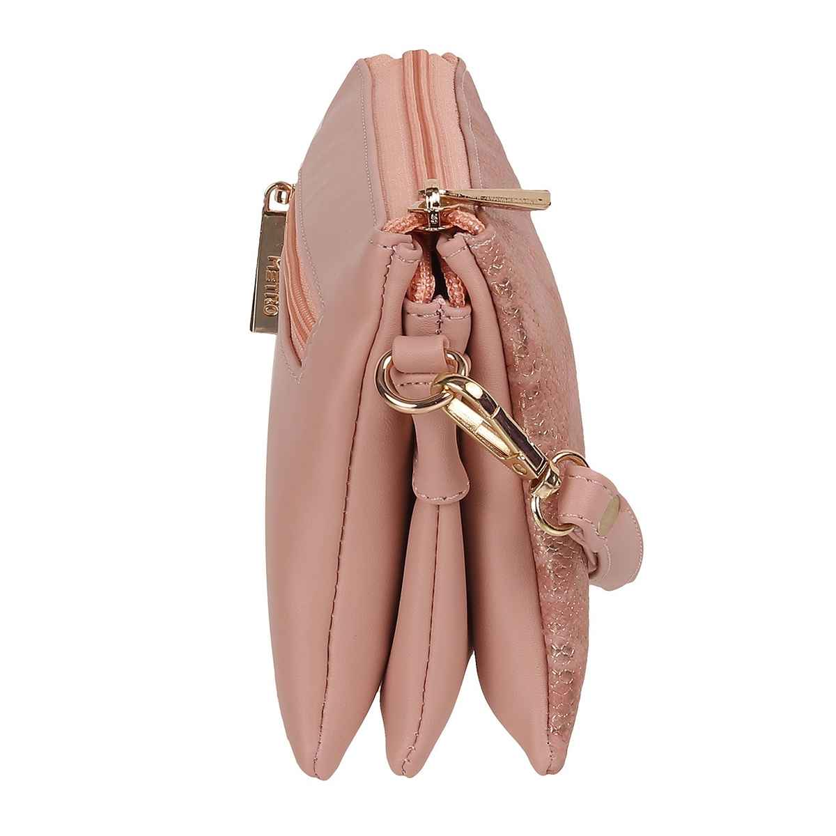 Metro Peach Synthetic Wallet for Women | 95-54-80