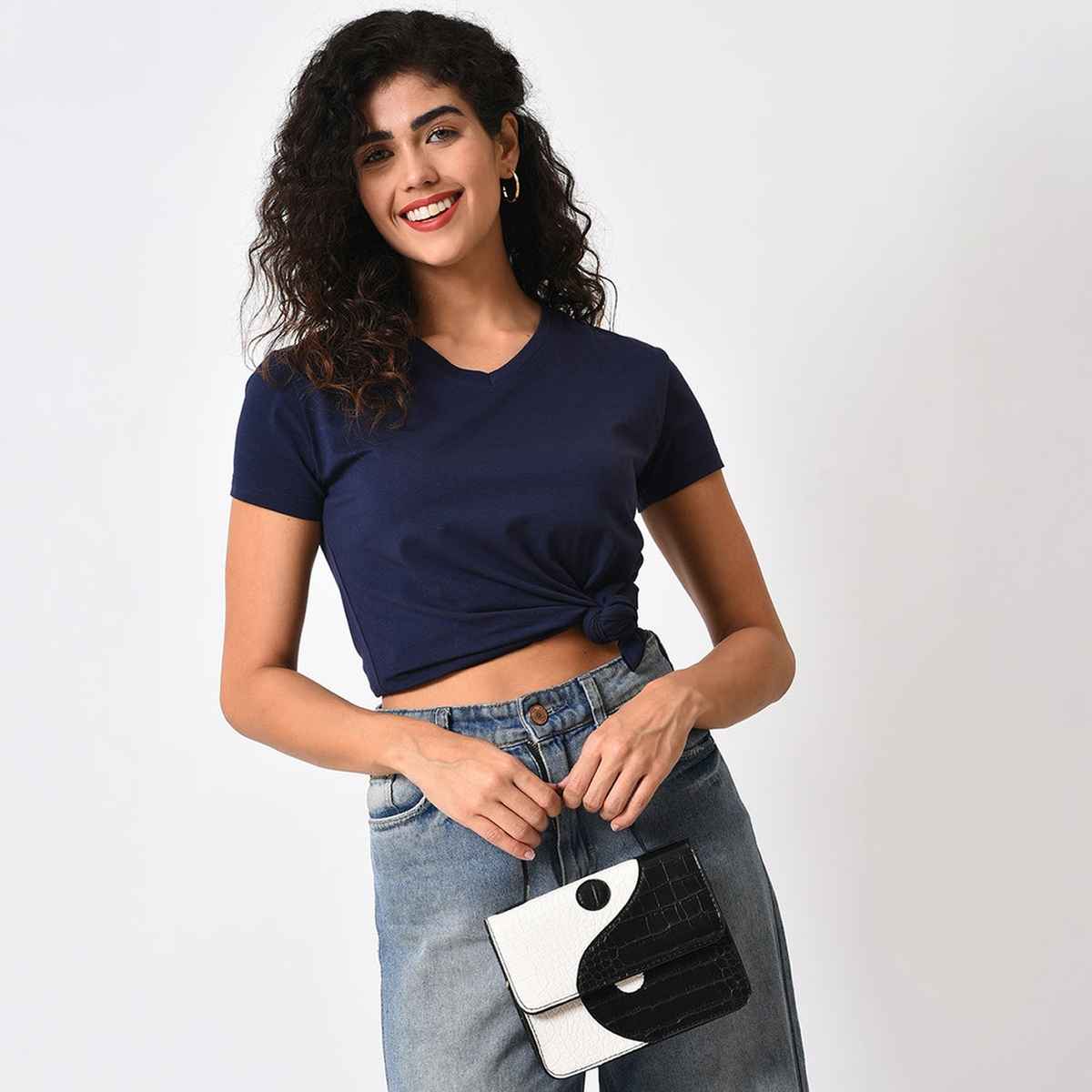 Haute Sauce Women's Textured PU 2 L Satchel | Multicolour