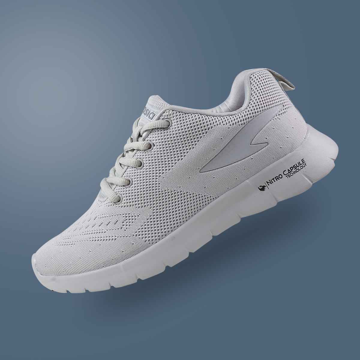 Asian Delta-21 Men Sports Shoes | Light Grey | Size-7