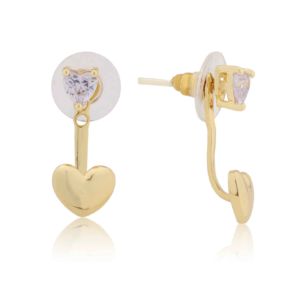 Voylla Valentines Day Interchangeable Heart Drop Earrings