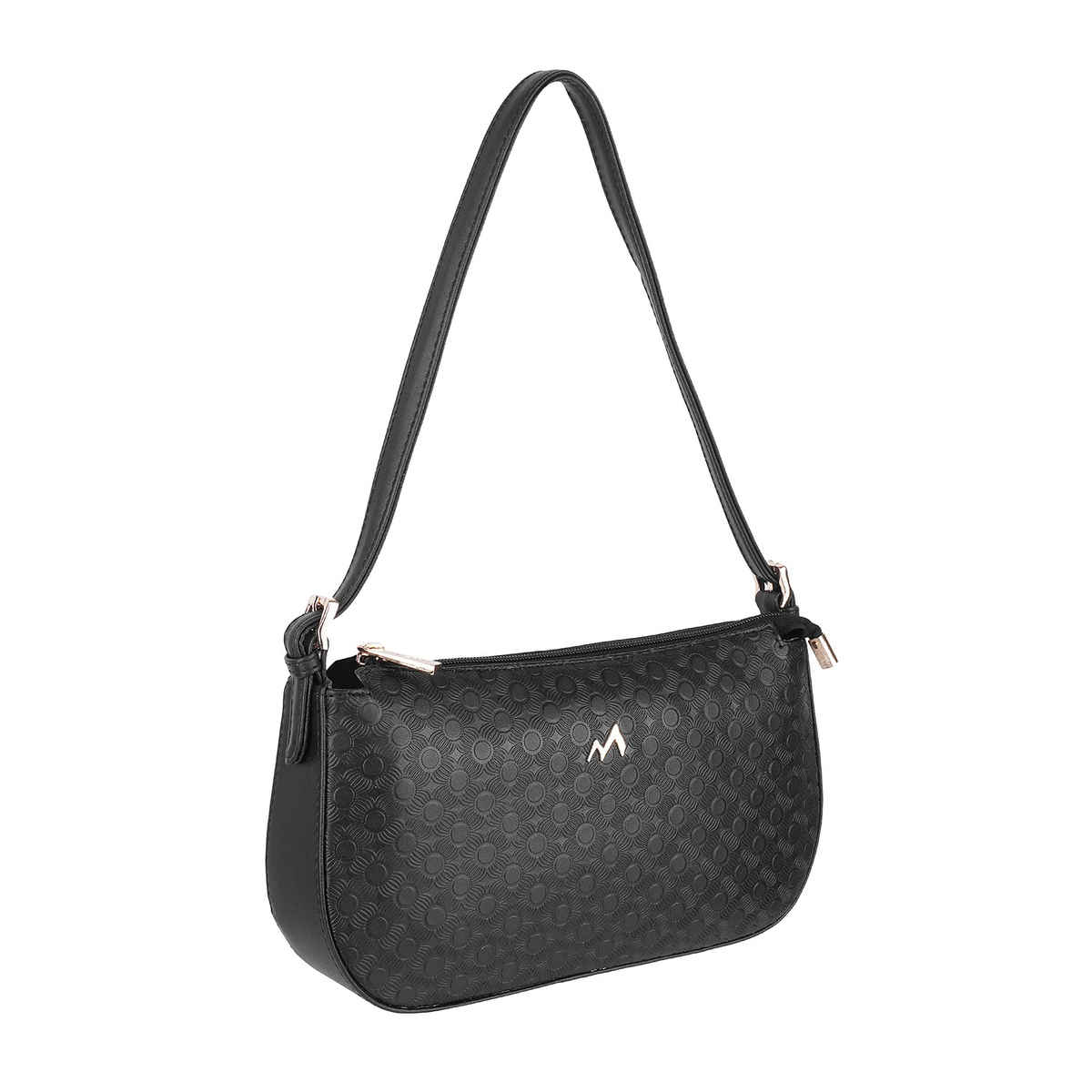 Metro Women's Textured PU Shoulder Bag | Black