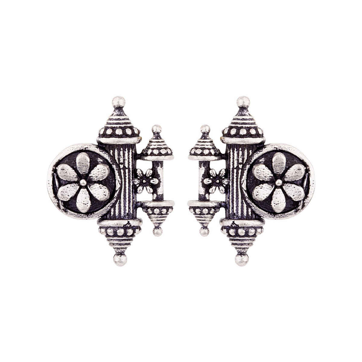 Voylla Nayantara Floral Motif Embossed Earrings