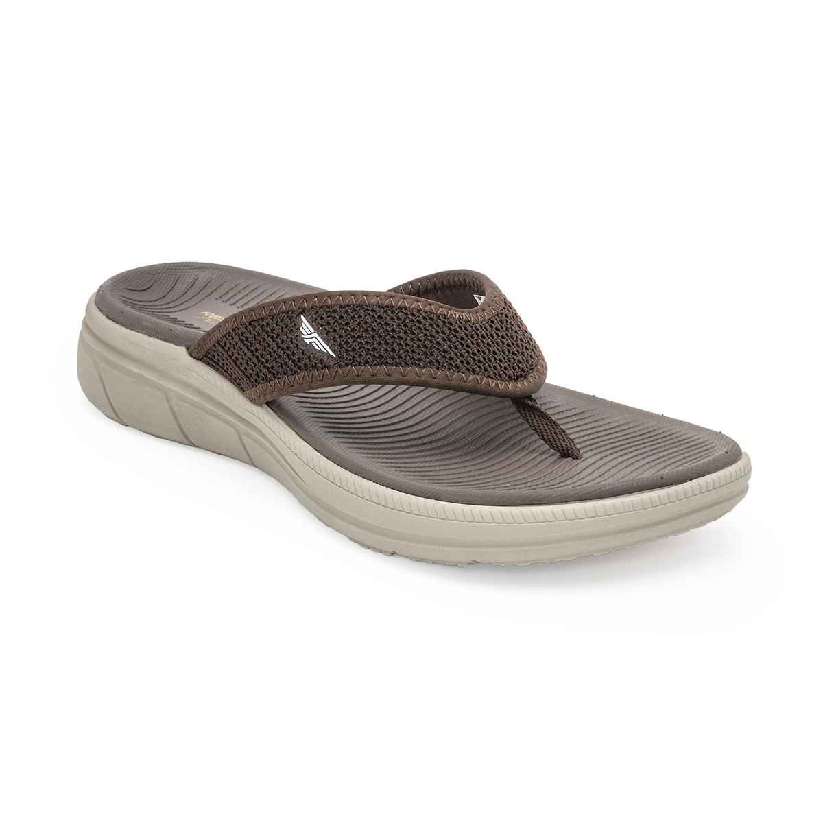 Red Tape Casual Thongs For Men | Relaxing Slip-On Support | Brown | Size 6