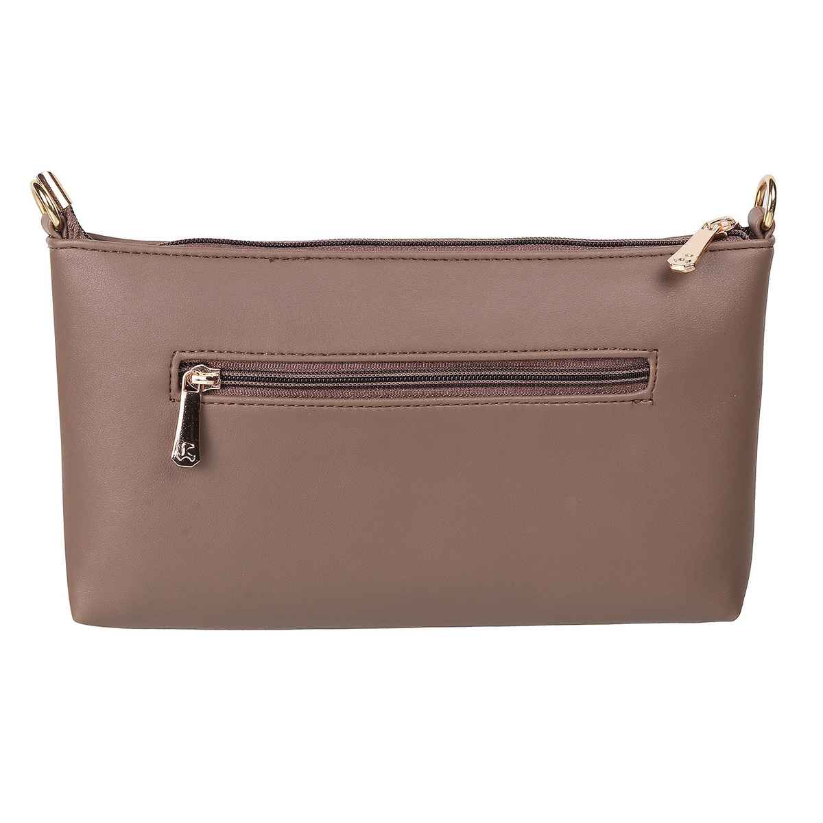 Mochi L Brown Synthetic Sling Bag for Women | 66-7254-41