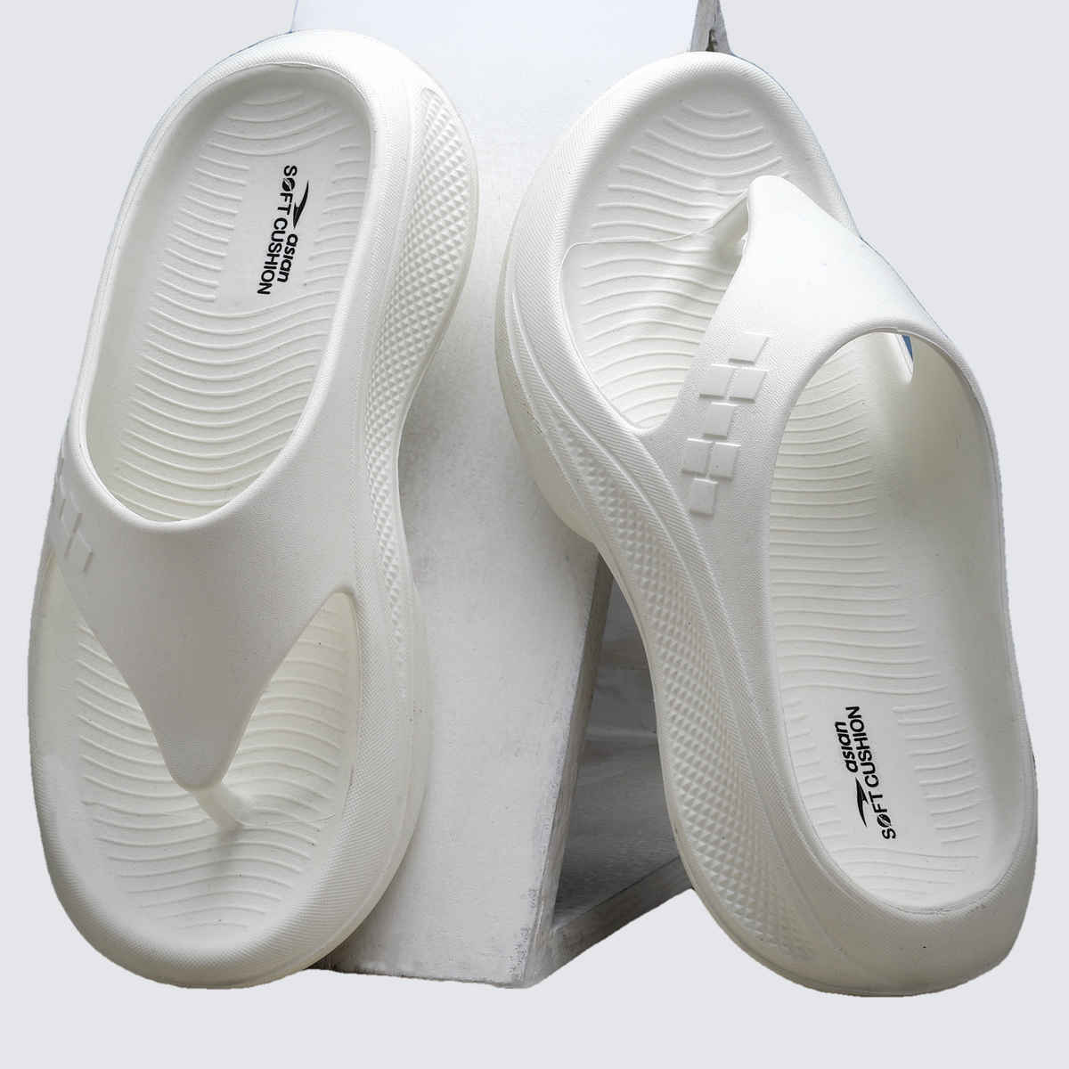 Asian Safari-01 Men Slippers Off White (Size-10)