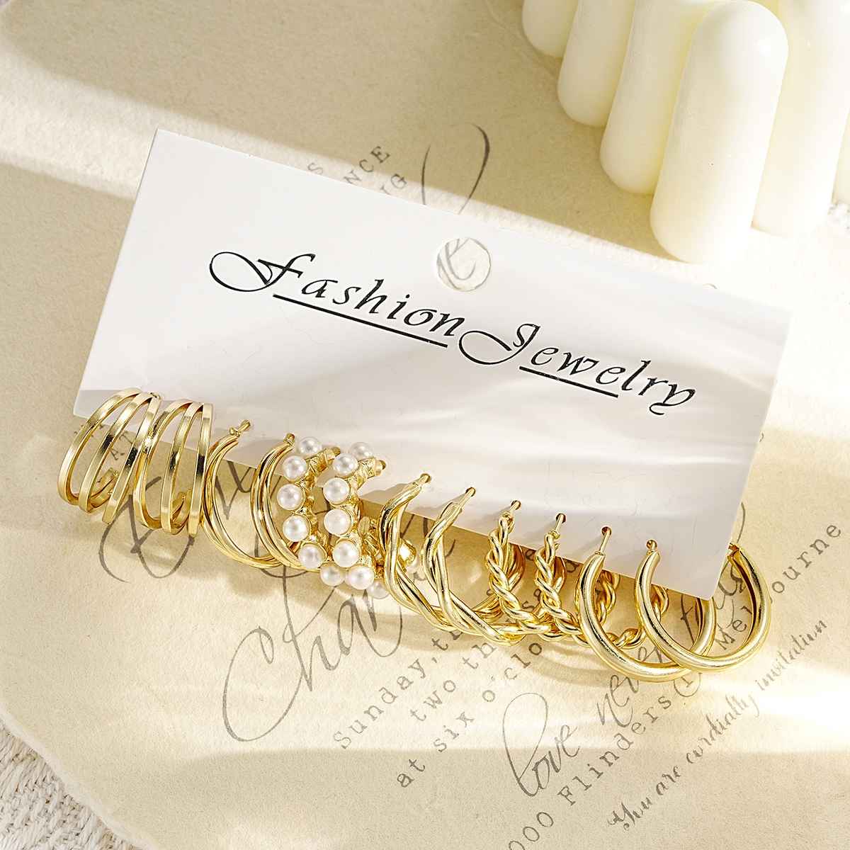 Shining Diva Fashion 6 Pairs Combo Set Latest Stylish Hoop Earrings for Women and Girls | 15724er