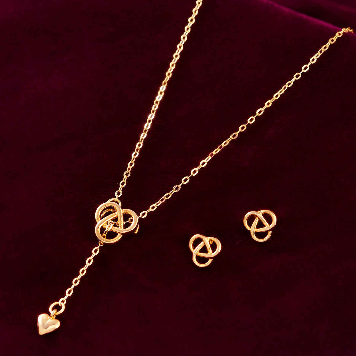 Voylla Valentine's Day Forever In Love Pendant Set