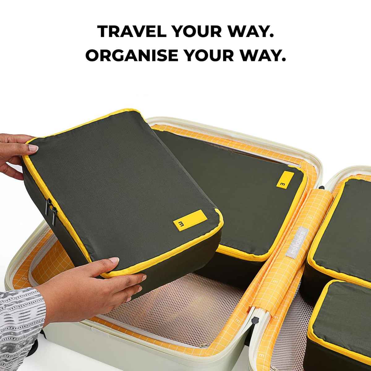 Mokobara Solid Nylon Travel Cubes | Homegrown Sunray