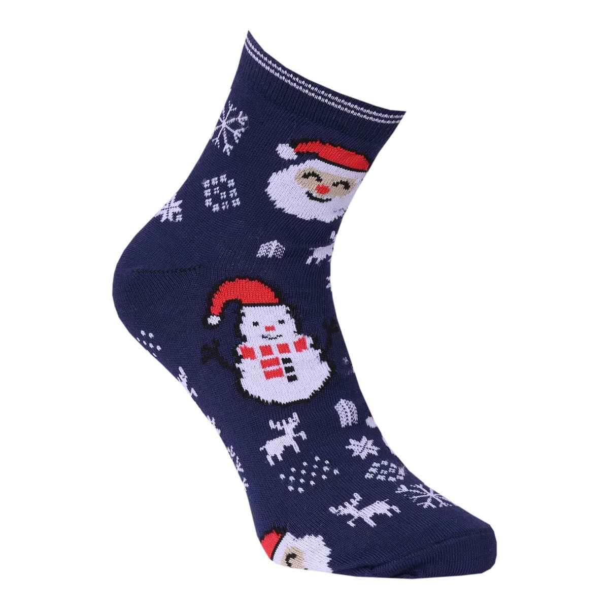 Beyond Unisex Combed Cotton Ankle Socks | Navy Blue - Free Size