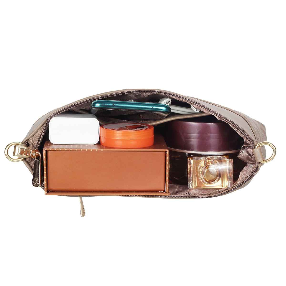 Mochi L Brown Synthetic Sling Bag for Women | 66-7254-41