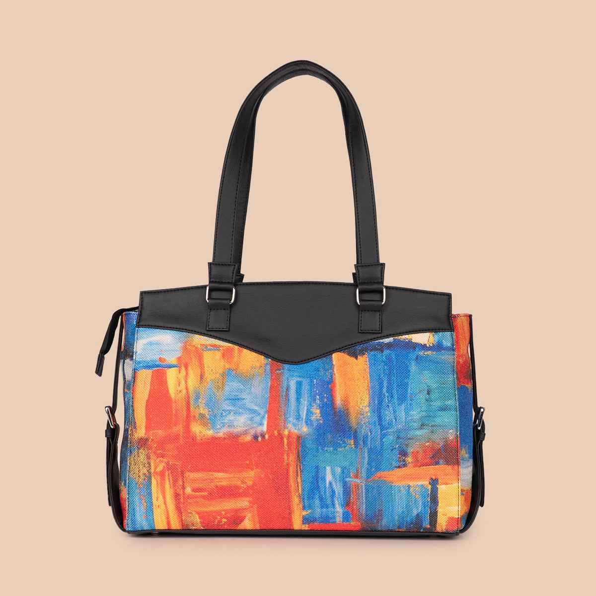 Zouk Women's Z 13 L Double Strap Handbag | Multicolour - One Size