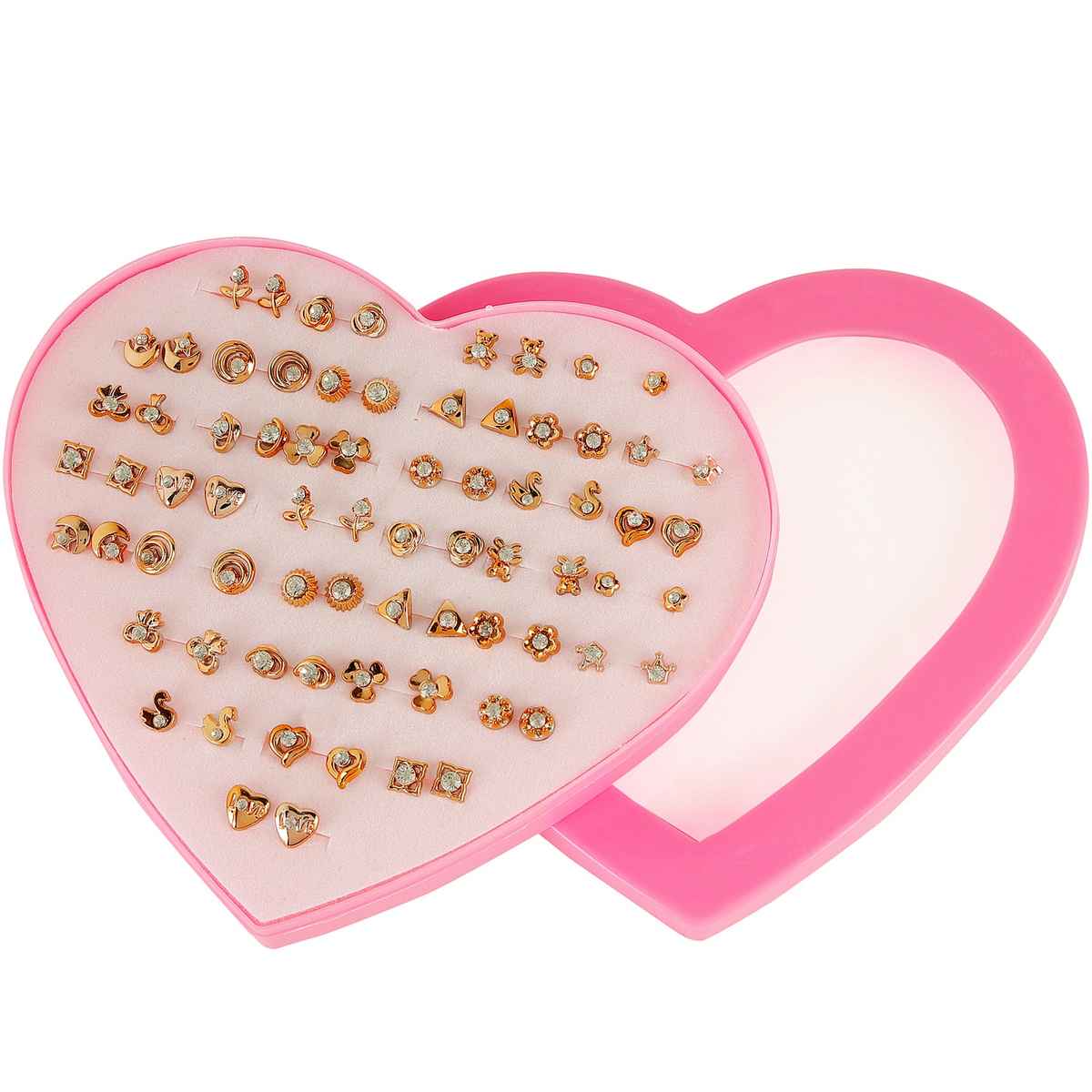 Shining Diva Fashion 36 Pairs Stylish Multicolour Earrings for Women and Girls | 12021er