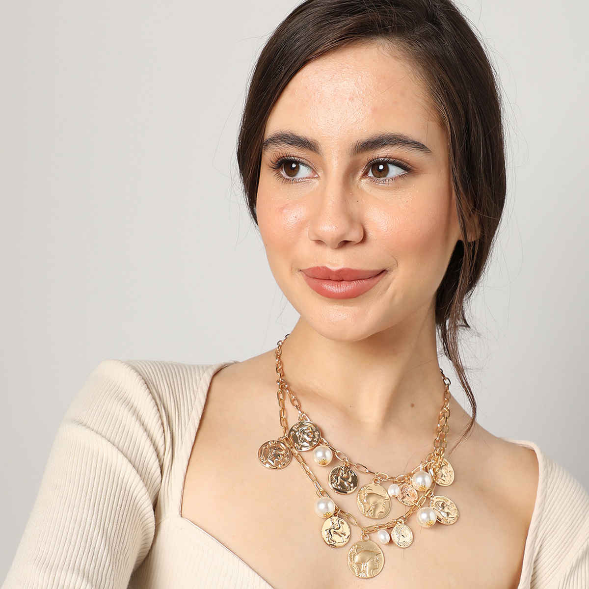 Sohi Gold Plated Designer Necklace