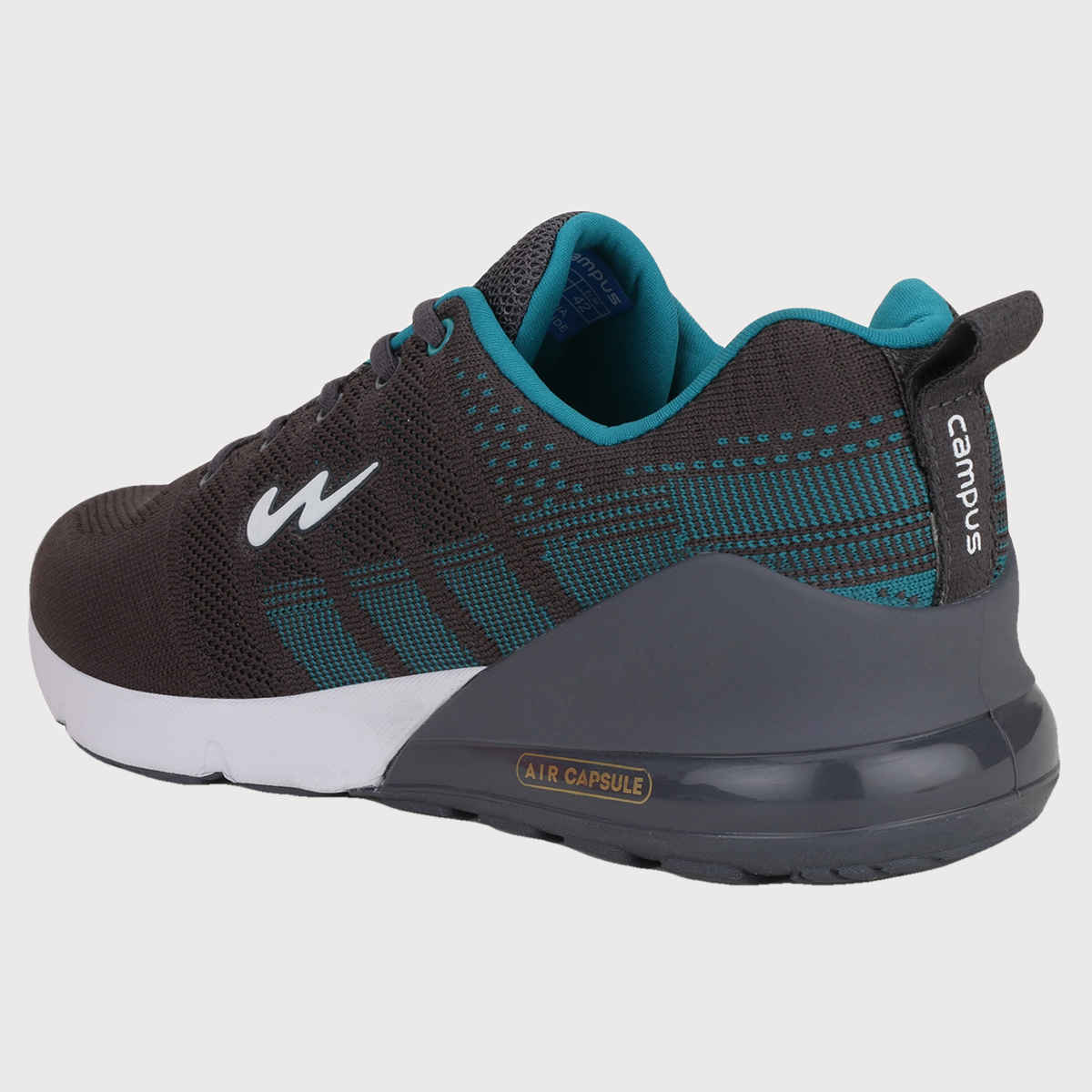 Campus Syrus Grey Teal Blue Men's Running Shoes - UK 9