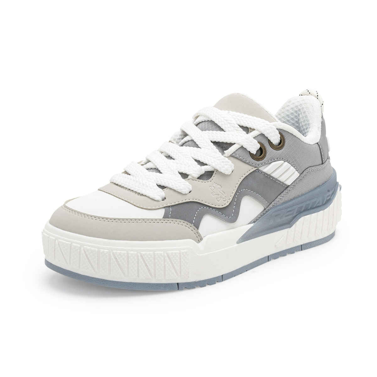 Red Tape Casual Sneaker Shoes For Men | Arch Support And Shock Absorption | Blue-Grey | Size 10