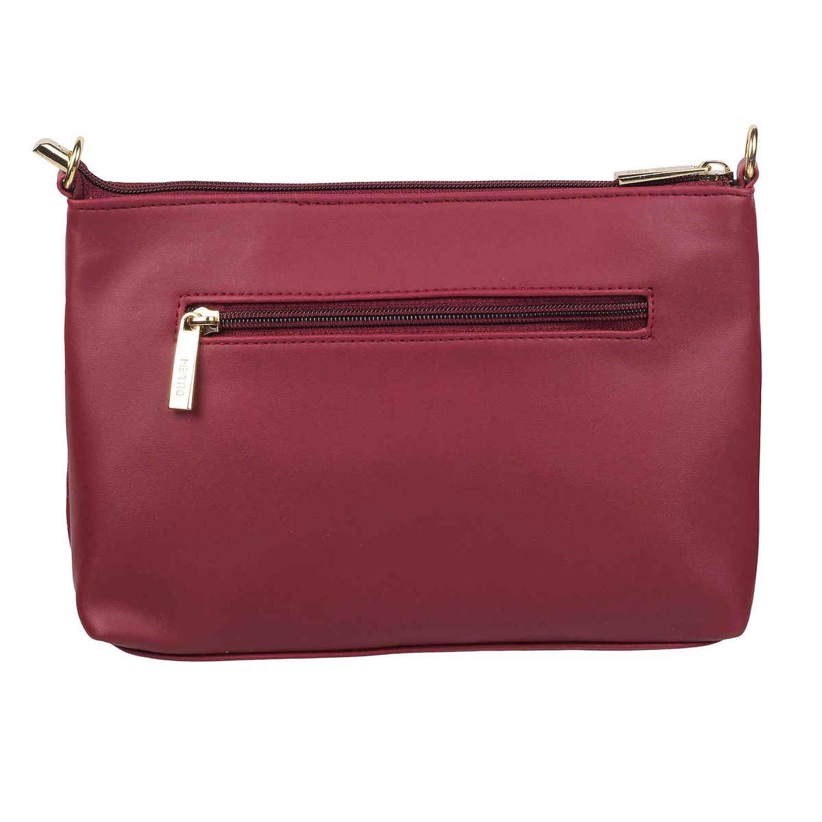 Metro Maron Synthetic Sling Bag for Women | 66-7249-44