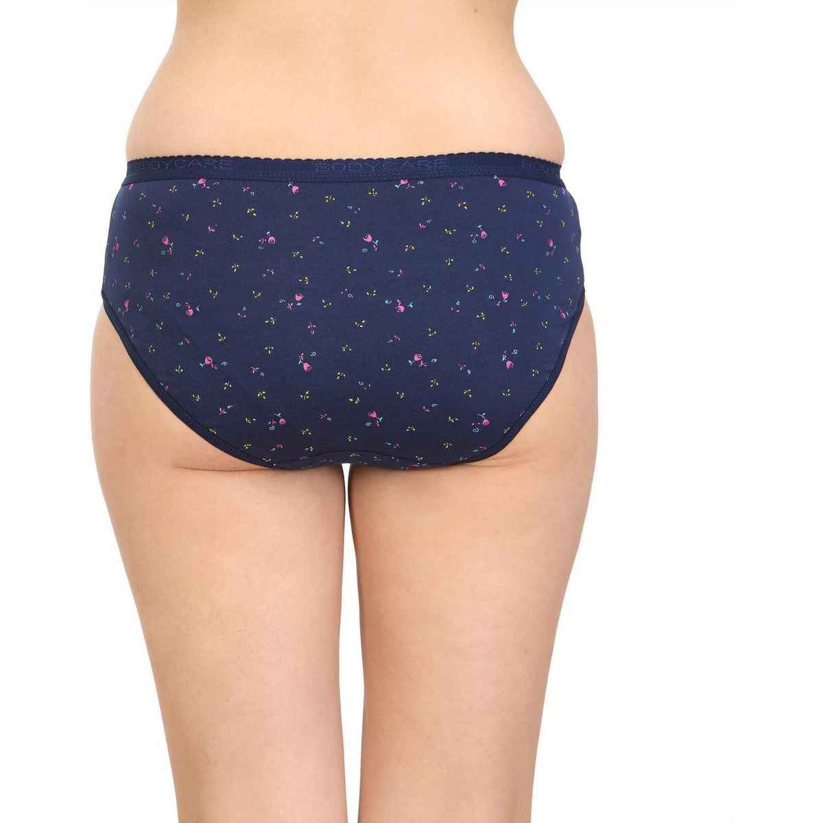 Bodycare Women Brief Panty Printed Premium Cotton | Assorted - L