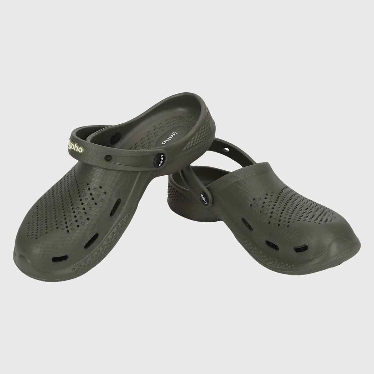 Yoho Men Classic Clogs Olive Green - UK7