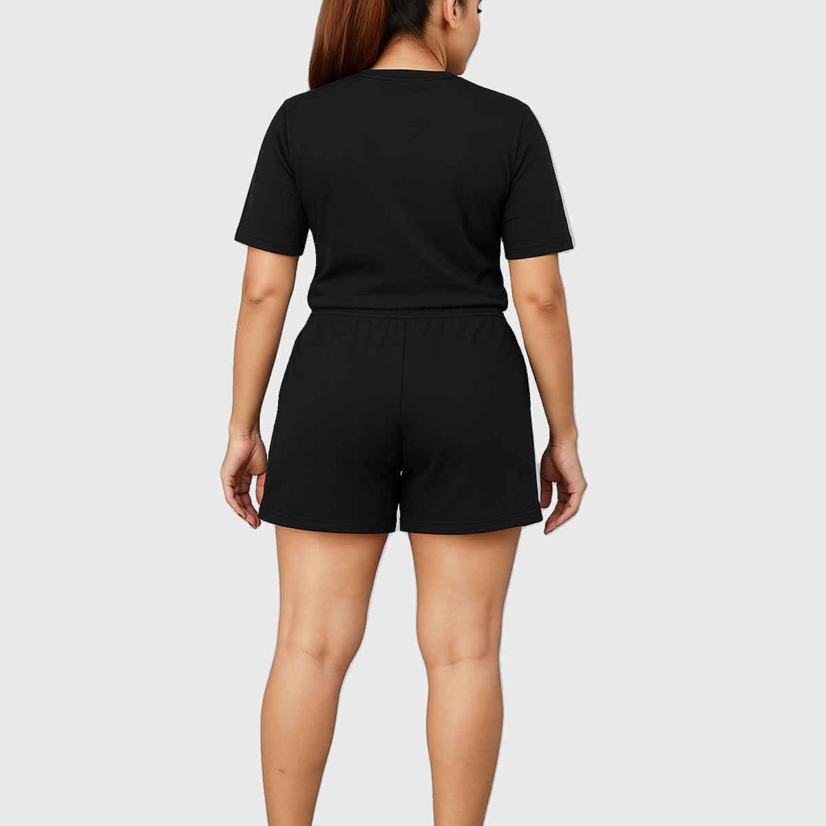 EQL Women's Pure Cotton Shorts | Jet Black - L