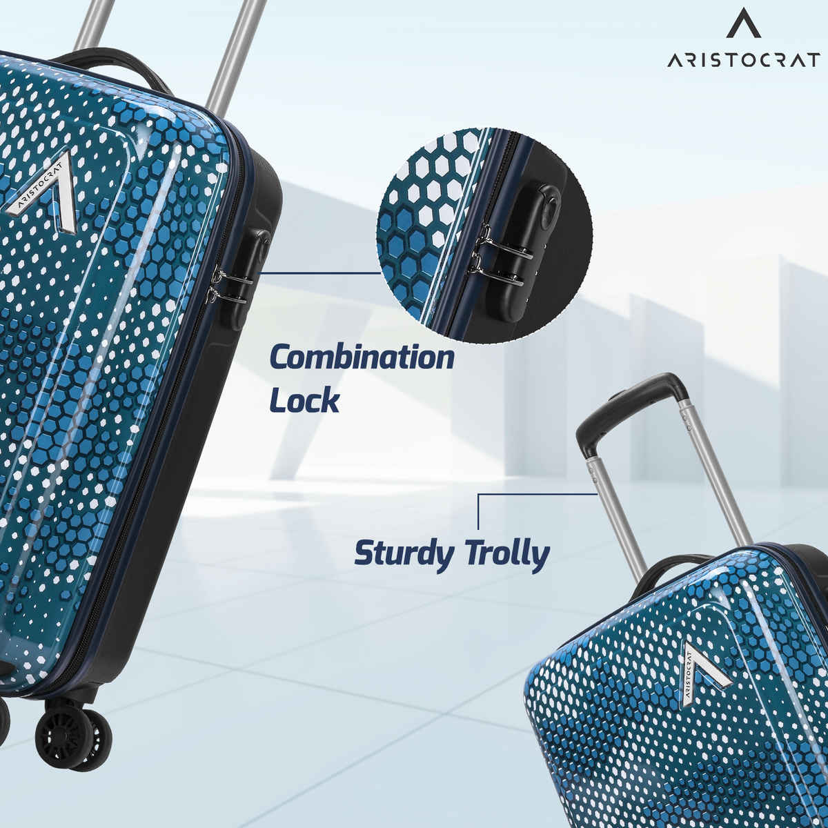 Aristocrat Combat Strolly | Blue - 53 L