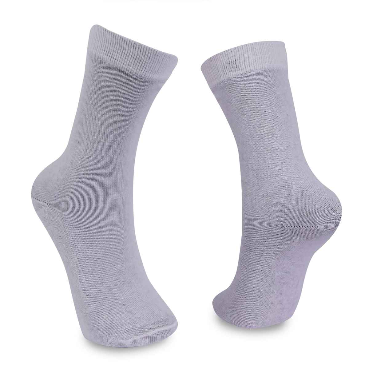 Englo Unisex Solid Cotton School Socks | White | 5 - 8 years
