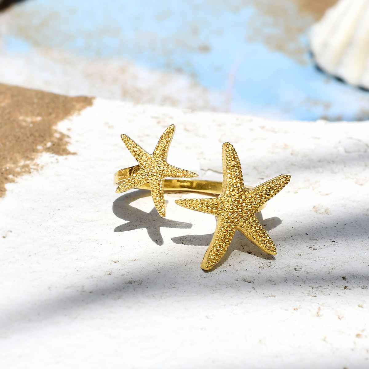 Voylla Hawaii Starfish Open Finger Ring
