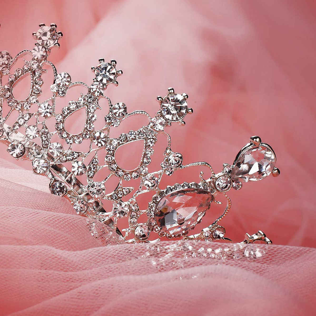 Shining Diva Fashion Crystal Tiara and Crown for Women Girls Kids Wedding Bridal Gift | Rrsd15862hb