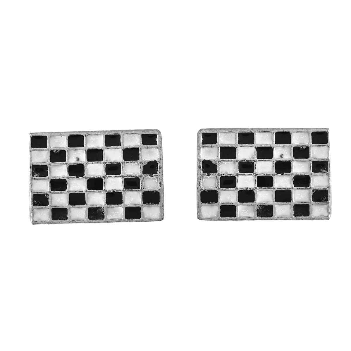 Voylla Signature Checkered Men's Cufflinks