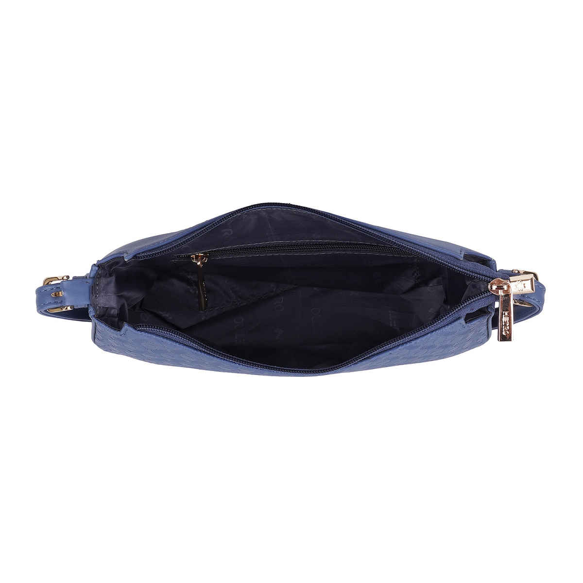 Metro Blue Synthetic Sling Bag for Women | 66-178-45