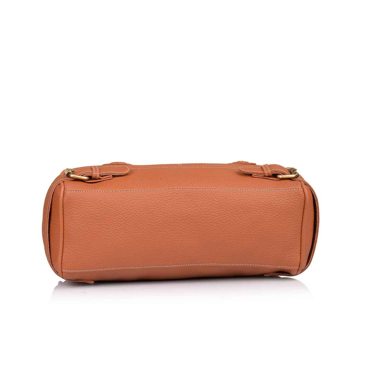 Fostelo Women's Vegan Leather Nightingale Handbags Shoulder Hobo Bag Ladies Purse | Tan | Large