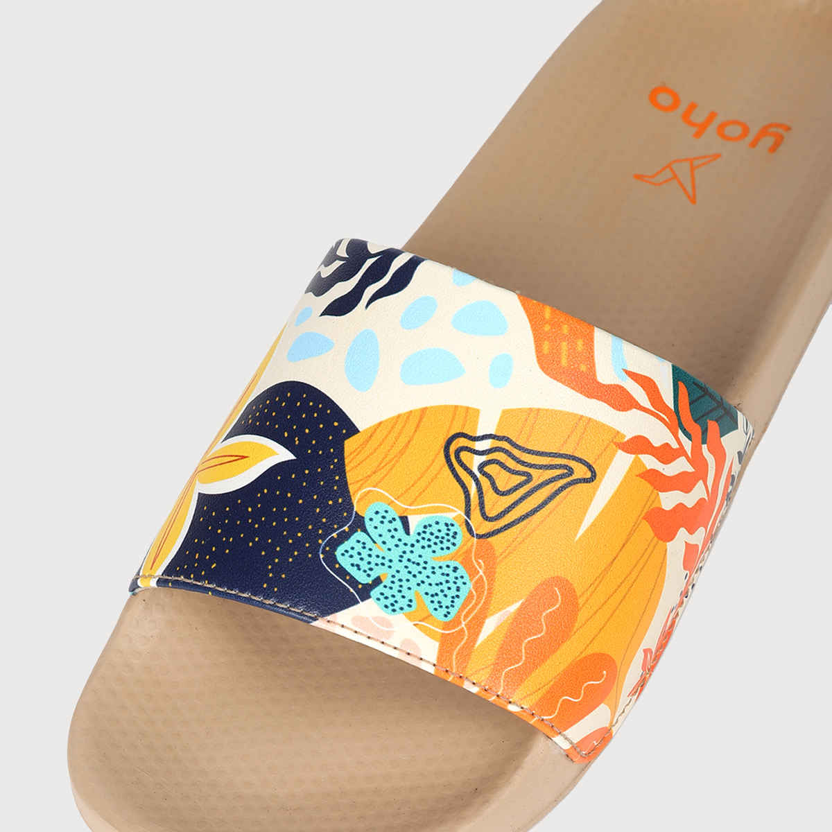 Yoho Women Sliders Tropica | Beige | UK 7