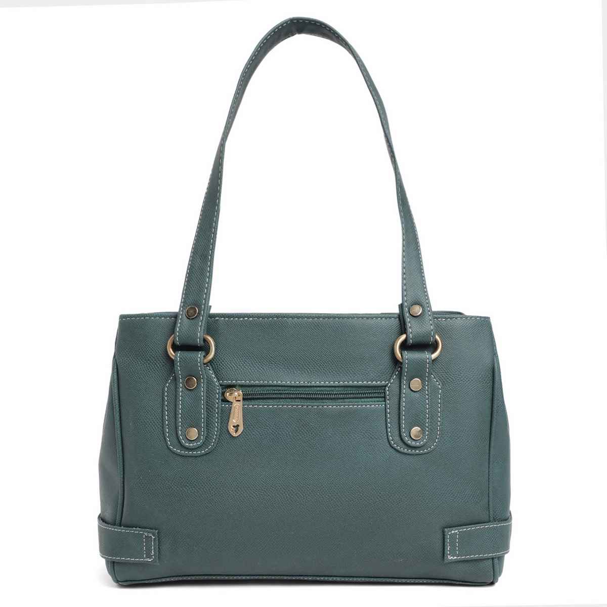 Fostelo Women's Vegan Leather Cuckoo Handbags Shoulder Hobo Bag Ladies Purse | Green | Large